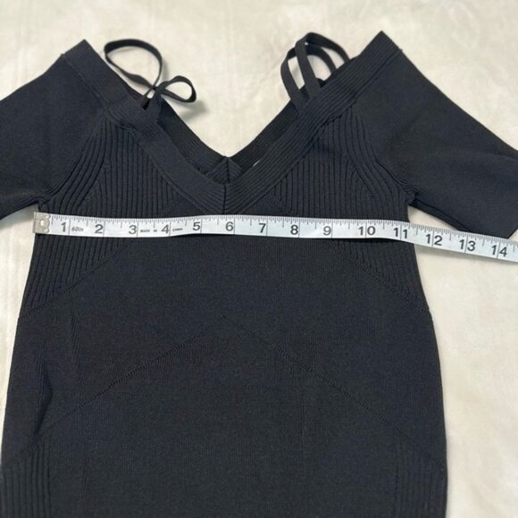 REISS Black Off‎ the shoulder with straps Shirt XS - Picture 7 of 8